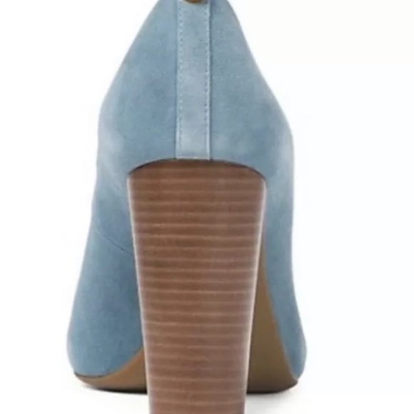Michael Kors Flex Pump Suede Heel Dark Chambray - Picture 3 of 6